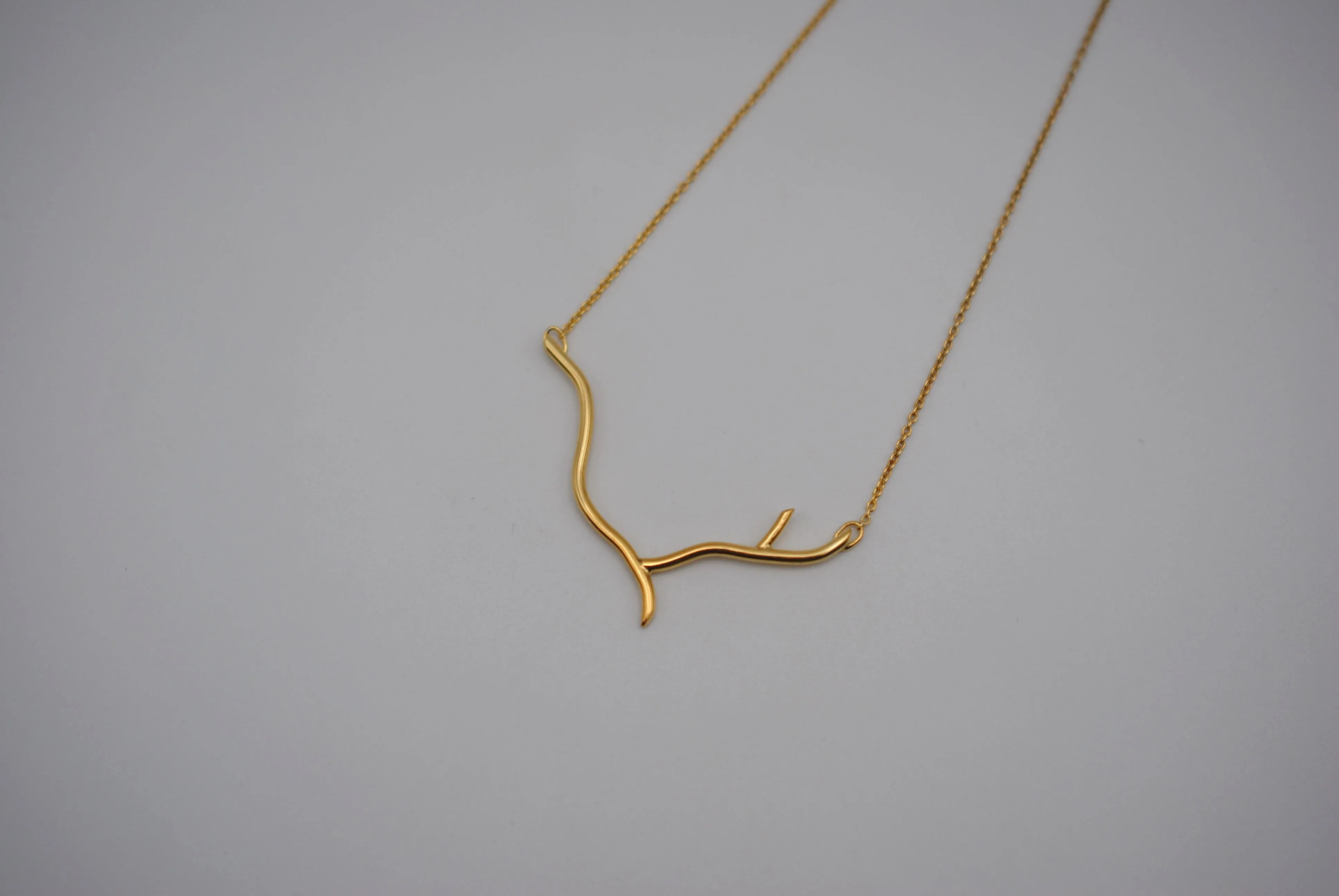 Twig Yellow Gold Roots Necklace