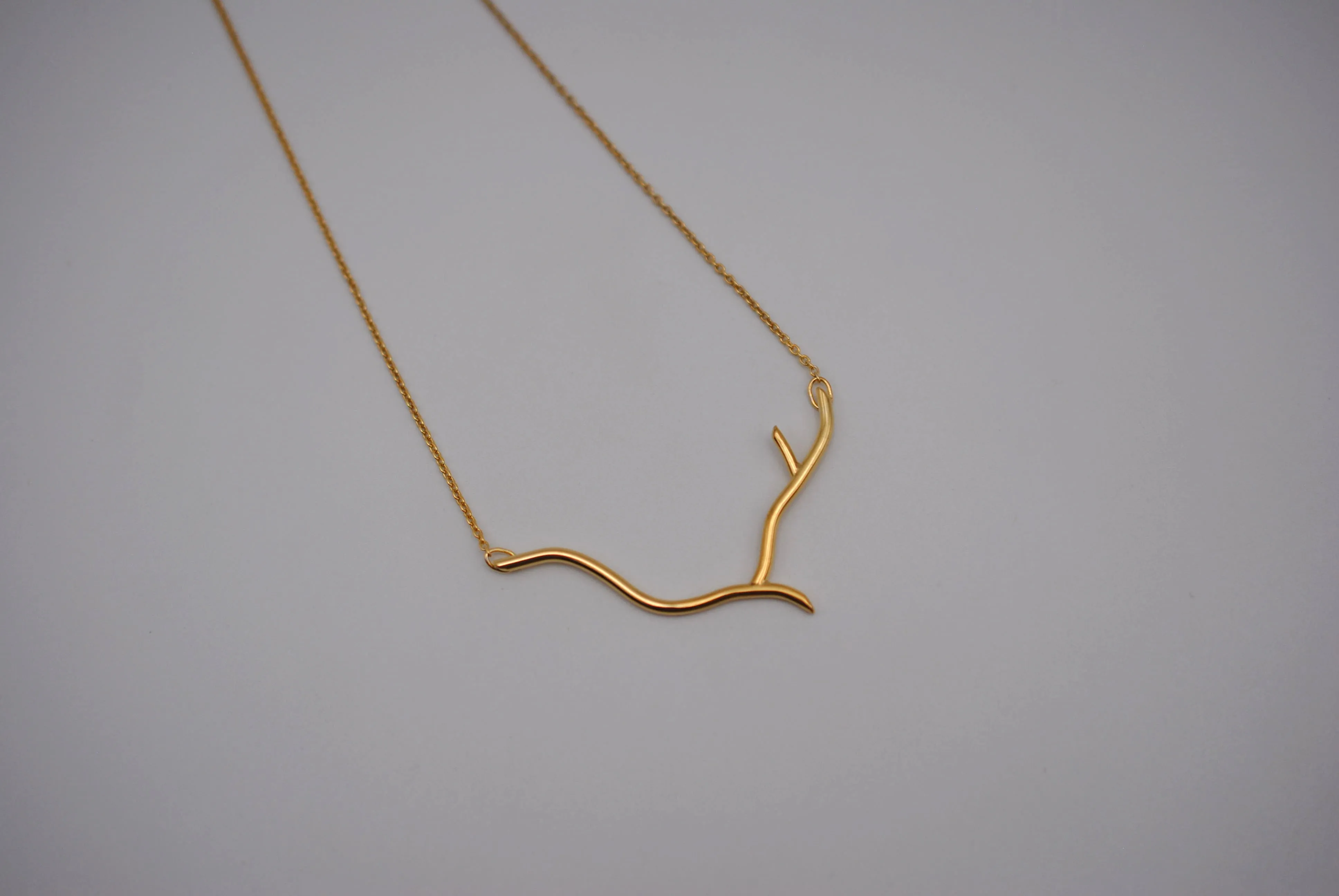 Twig Yellow Gold Roots Necklace