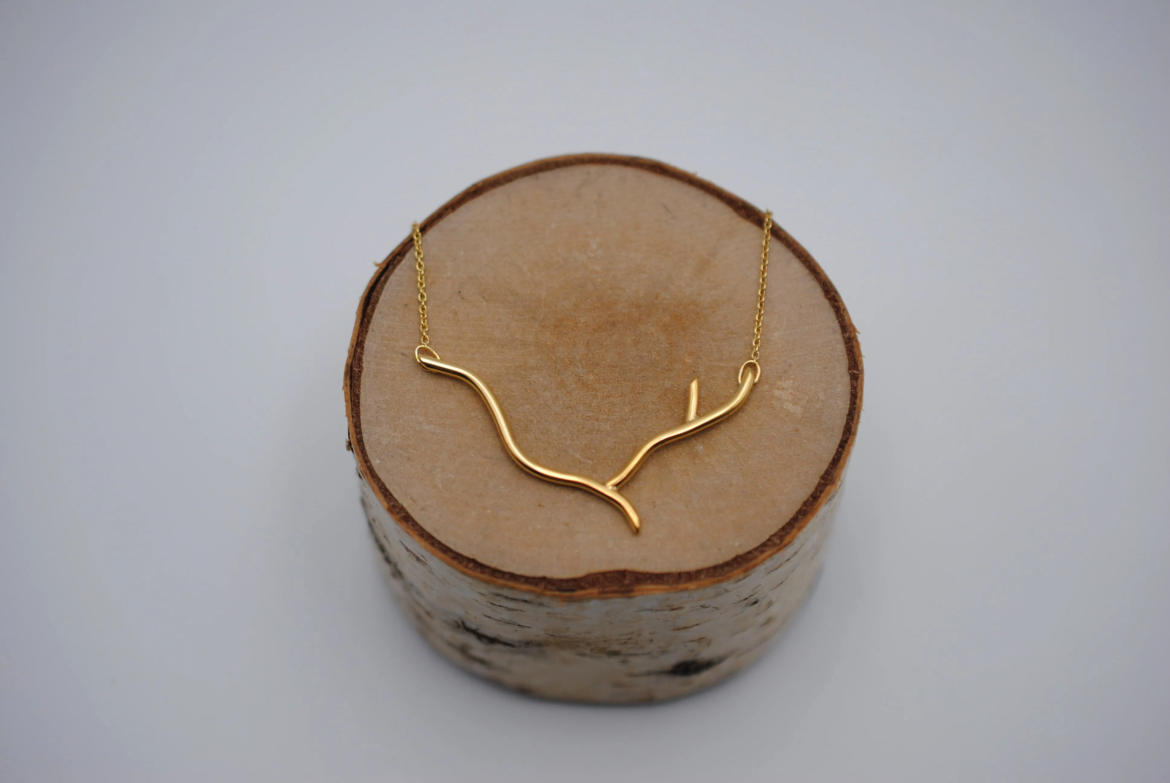 Twig Yellow Gold Roots Necklace