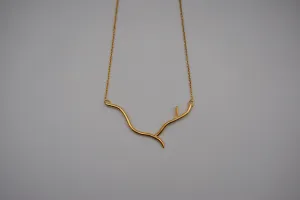 Twig Yellow Gold Roots Necklace