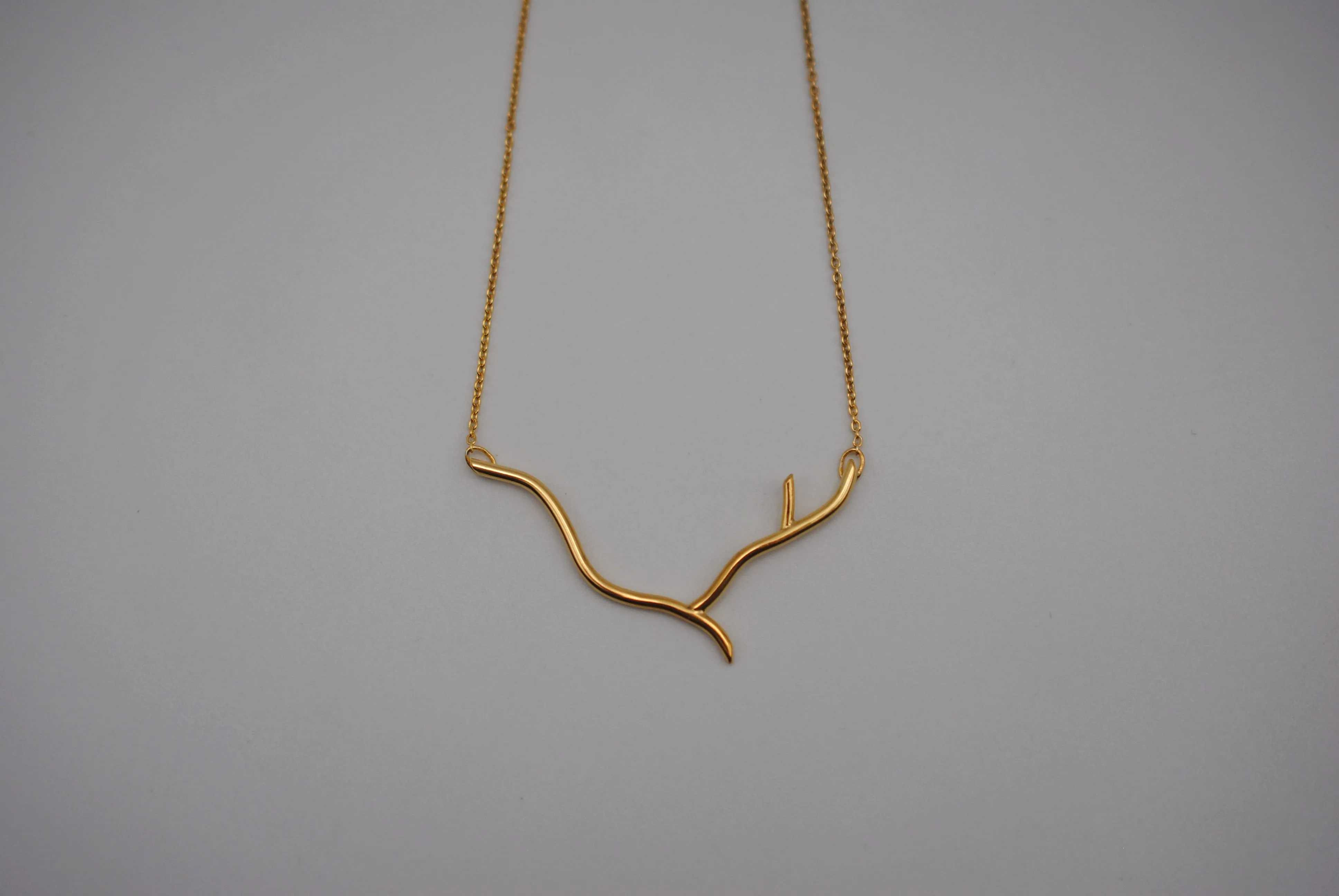 Twig Yellow Gold Roots Necklace