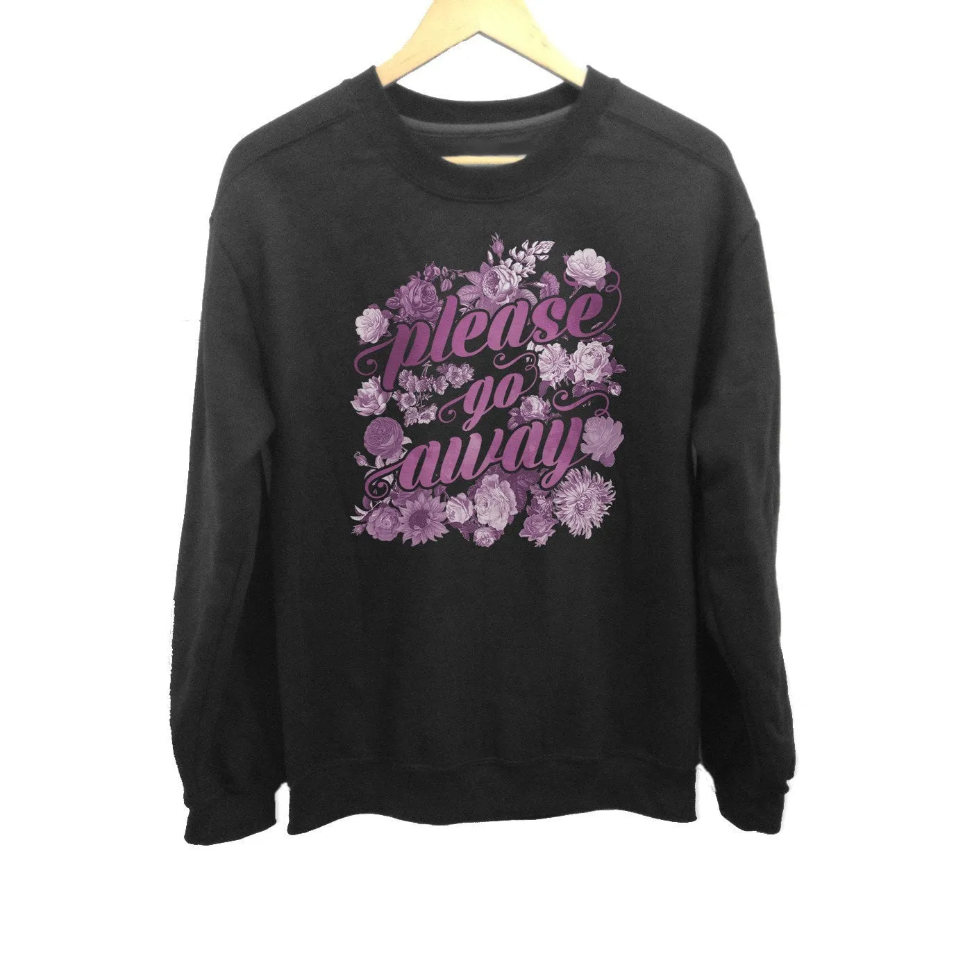 Unisex Please Go Away Sweatshirt - Introvert Shirt