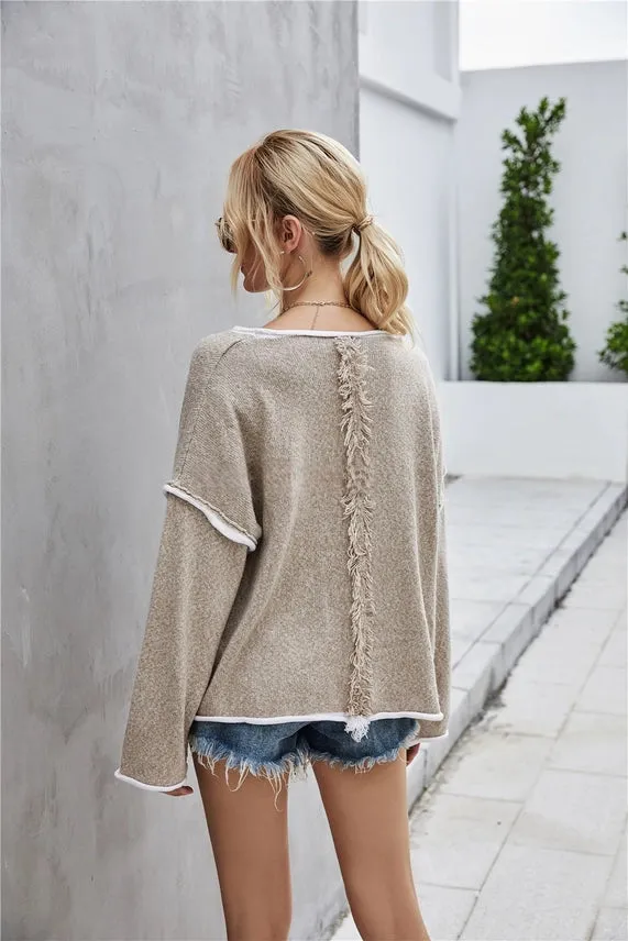 Valentin Crew Neck Sweatshirt - Khaki