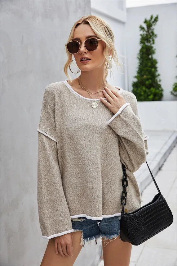 Valentin Crew Neck Sweatshirt - Khaki