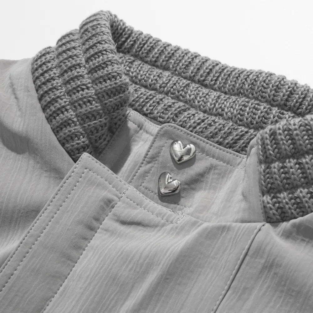 Vintage Knit Panel Jacket