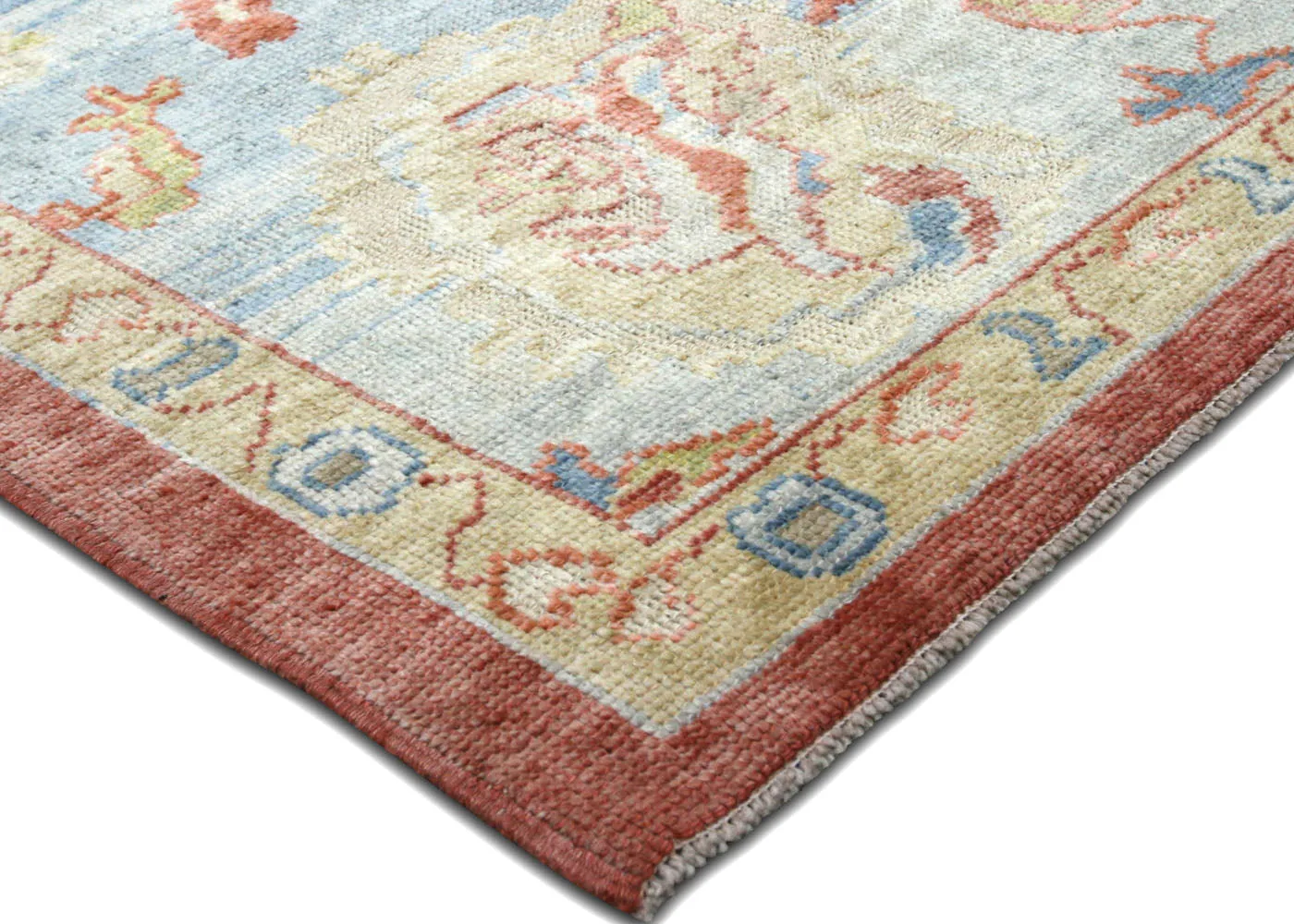 Vintage Turkish Oushak Rug - 10'8" x 12'7"