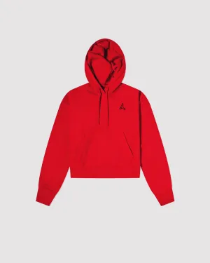 W JORDAN ESSENTIAL FLEECE HOODIE "GYM RED"