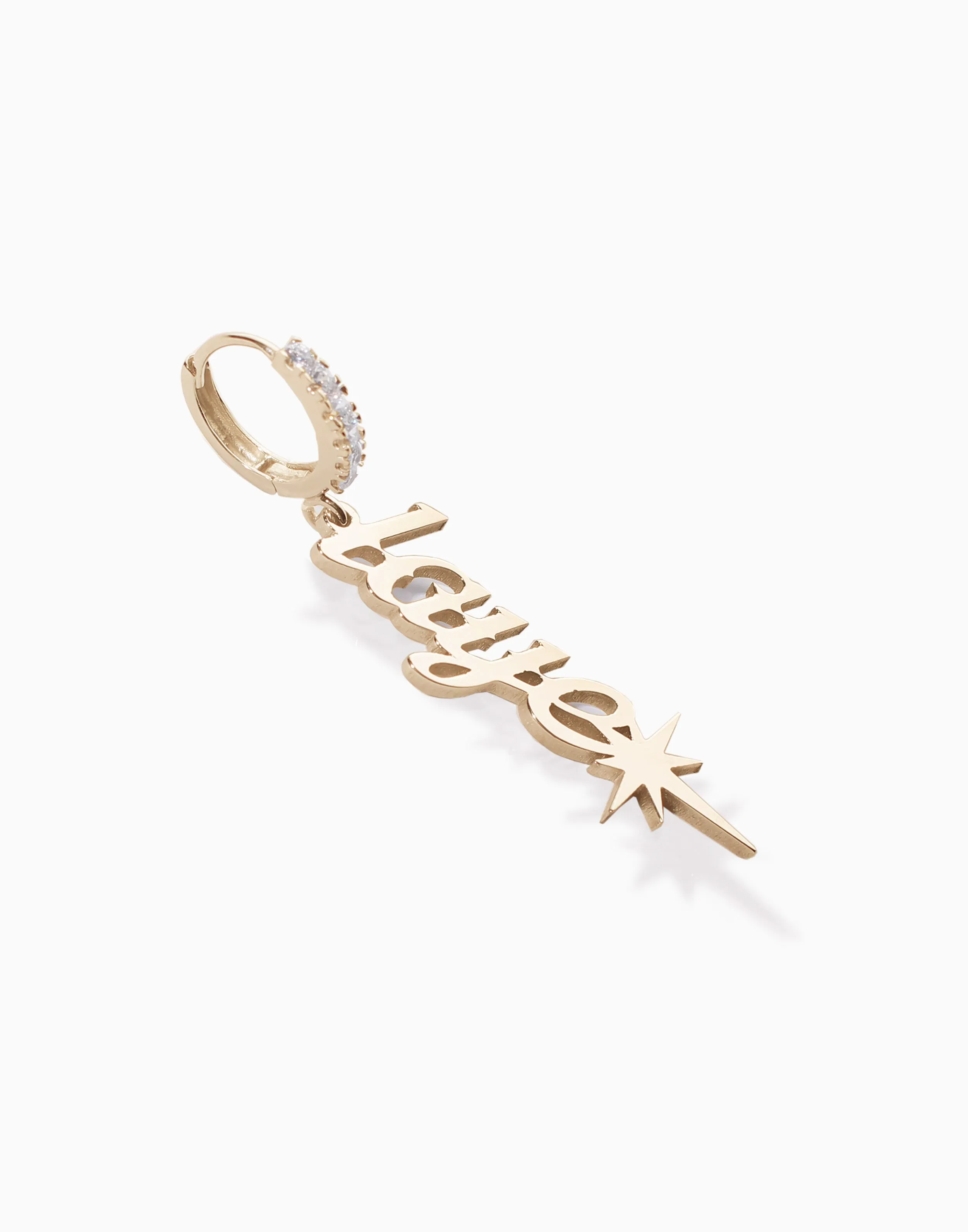 Warrior Nameplate Earring Latin