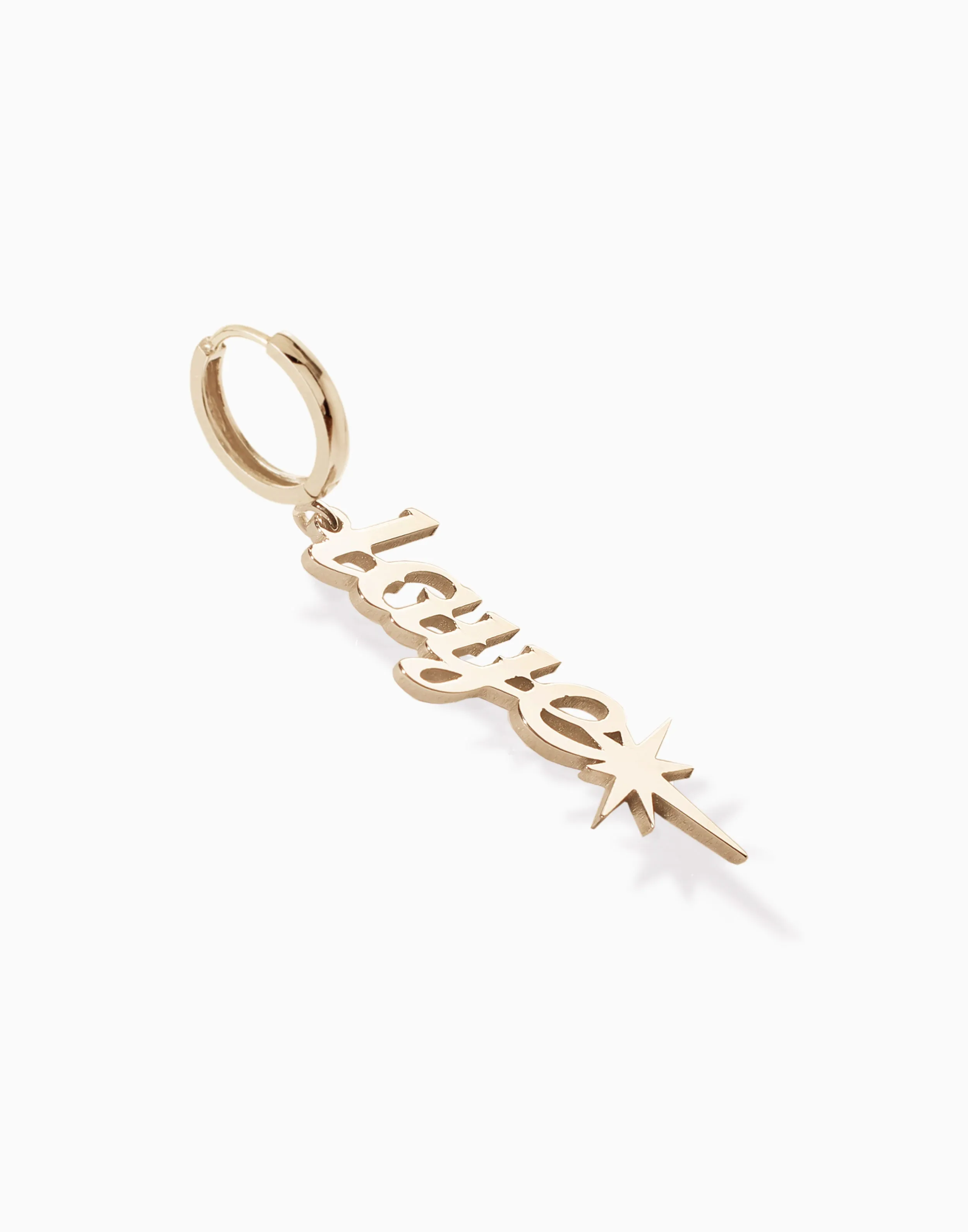 Warrior Nameplate Earring Latin