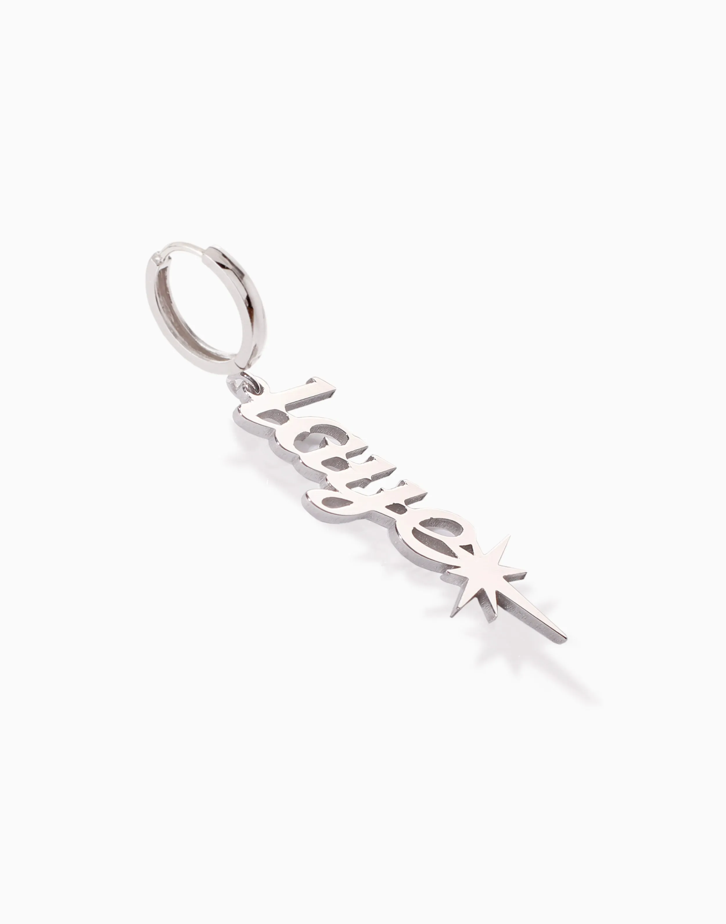 Warrior Nameplate Earring Latin