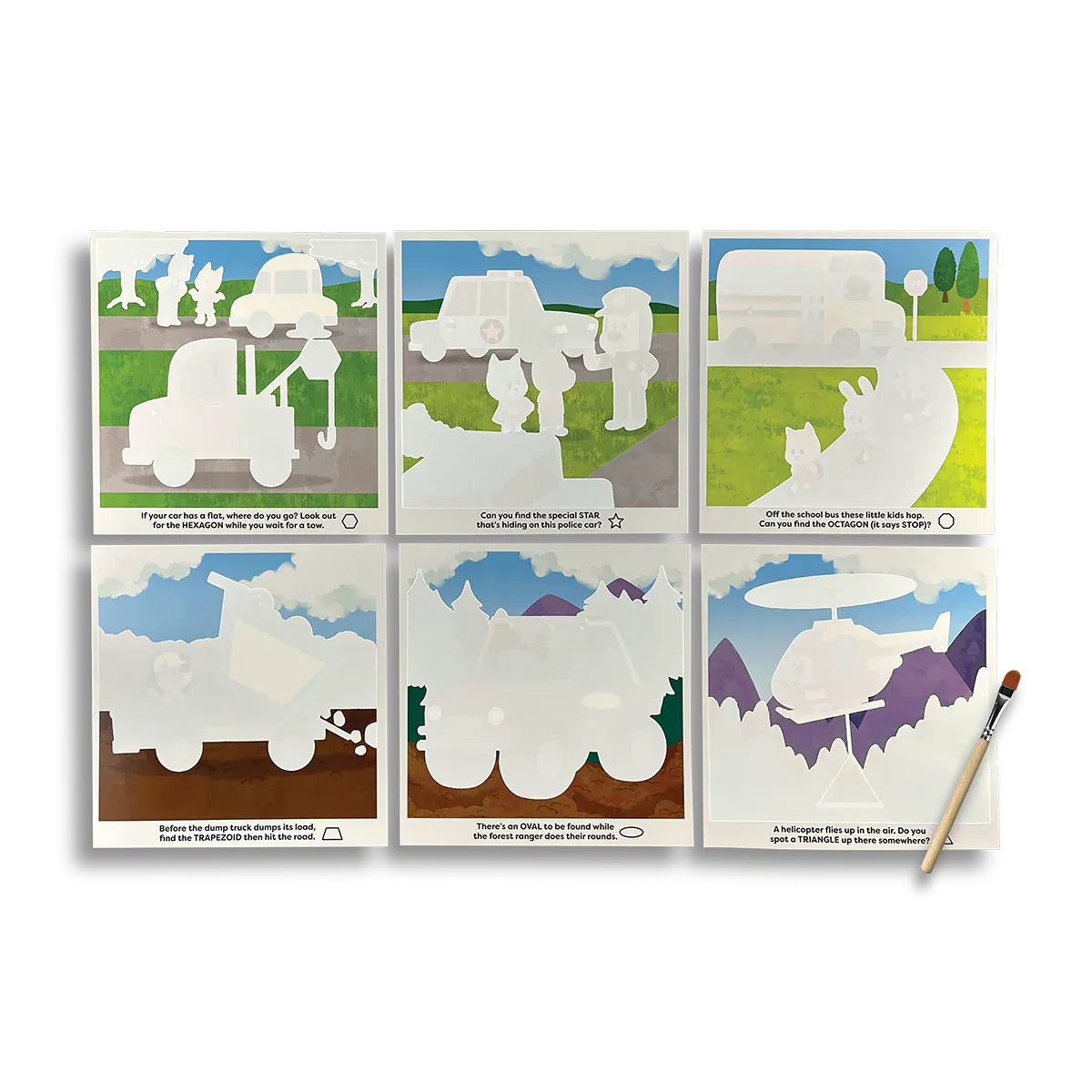 Water Amaze Water Reveal Boards - Helpful Vehicles
