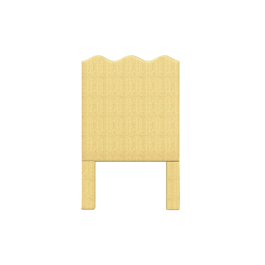 Wave Headboard in Natural Raffia