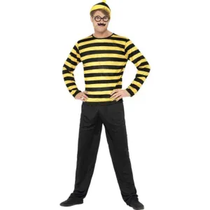 Where's Wally Odlaw Costume, Mens