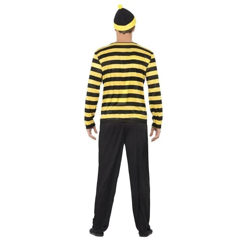 Where's Wally Odlaw Costume, Mens