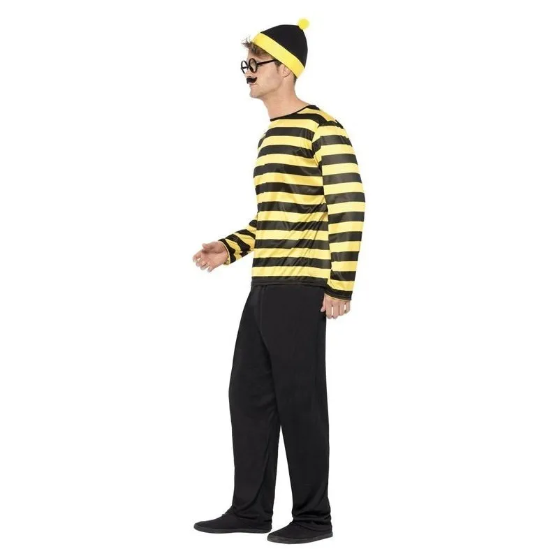 Where's Wally Odlaw Costume, Mens