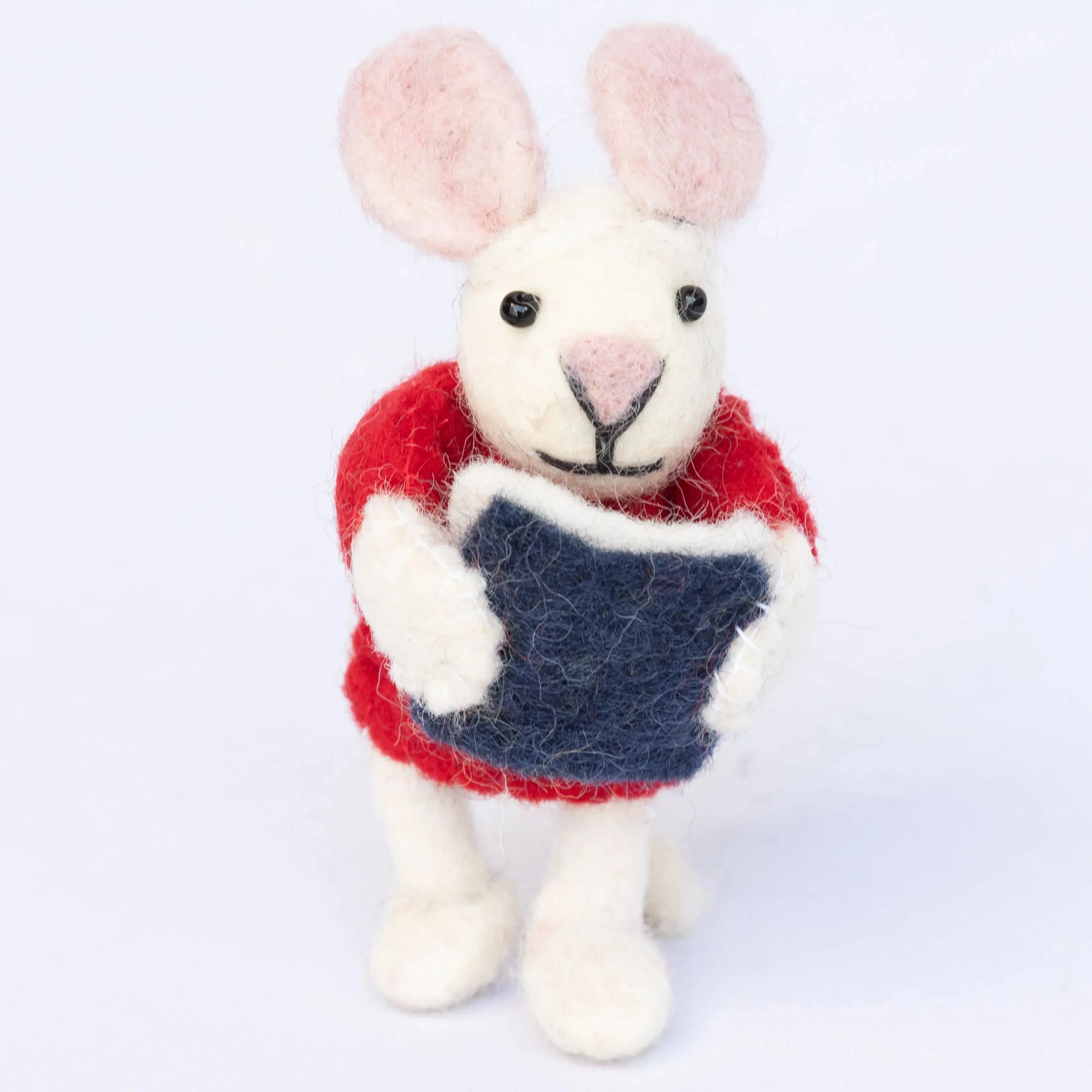 Whimsical Felt Animal Friends Collection:  Set of 5 Adorable Handmade Delights for All Ages
