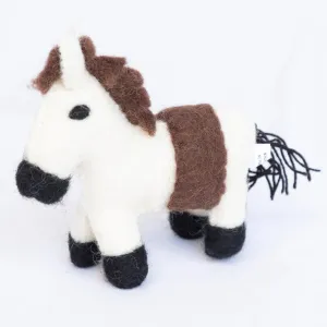 Whimsical Felt Animal Friends Collection:  Set of 5 Adorable Handmade Delights for All Ages