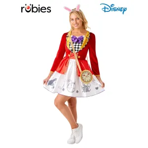 White Rabbit Alice In Wonderland Ladies Costume, Adult