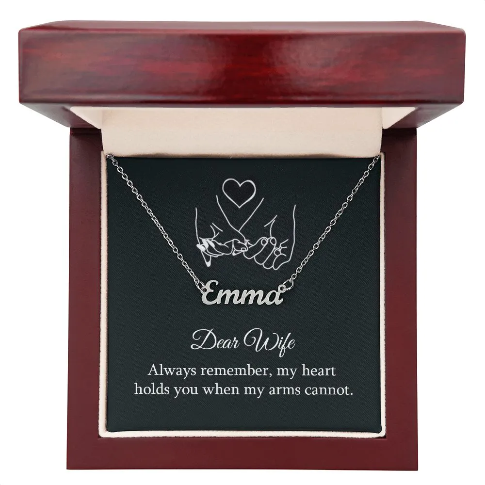 Wife Custom Name Necklace-Always Remember