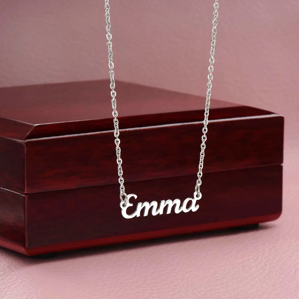 Wife Custom Name Necklace-Always Remember