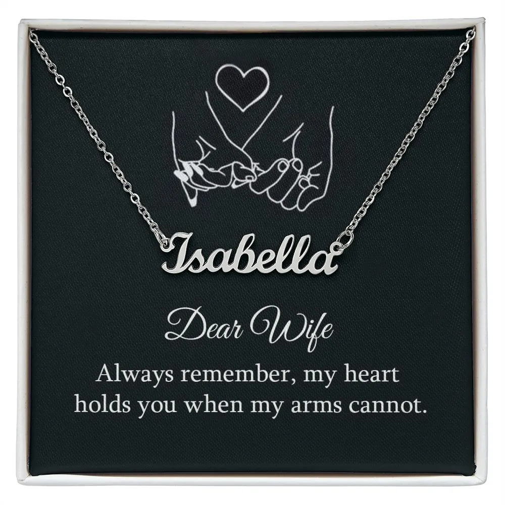 Wife Custom Name Necklace-Always Remember