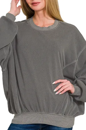 Winter Escape Ash Black Fleece Pullover