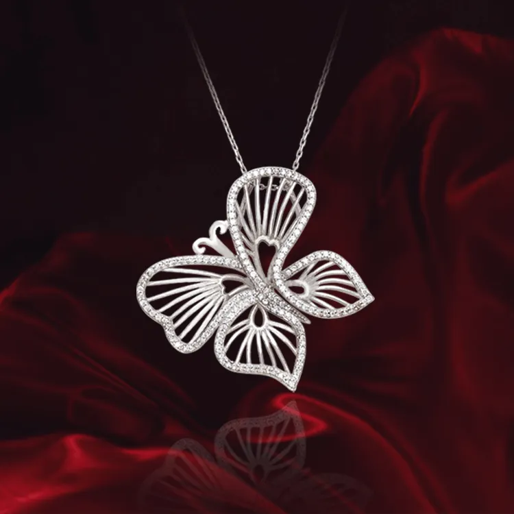 Wire Butterfly Pendant
