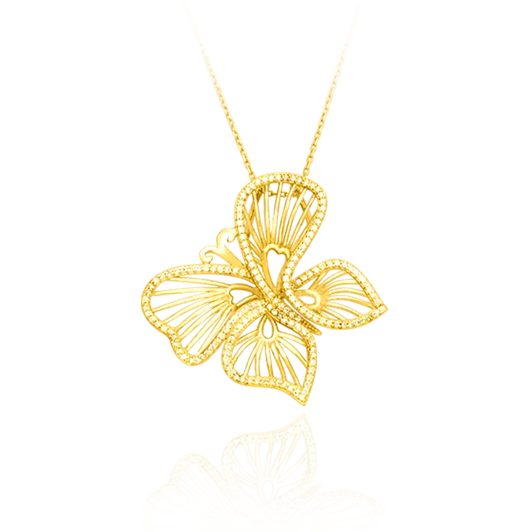 Wire Butterfly Pendant