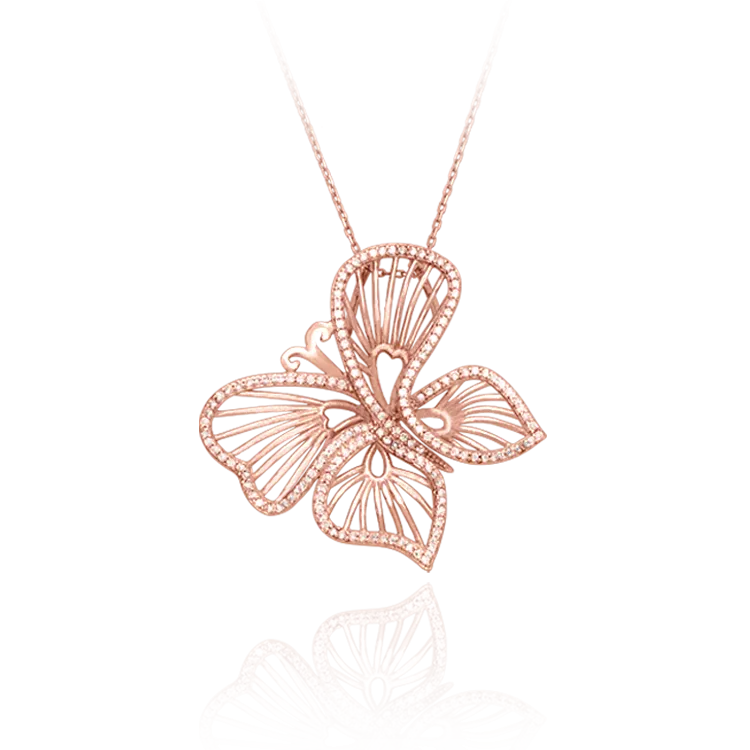Wire Butterfly Pendant