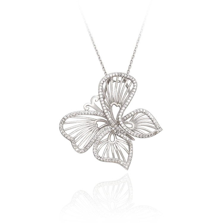 Wire Butterfly Pendant