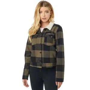 Womens Burnett Lined Flannel Shirt - Bark