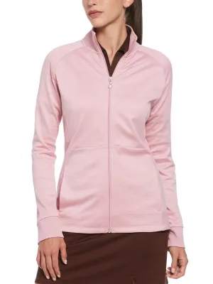 Womens Midweight Waffle Fleece Jacket