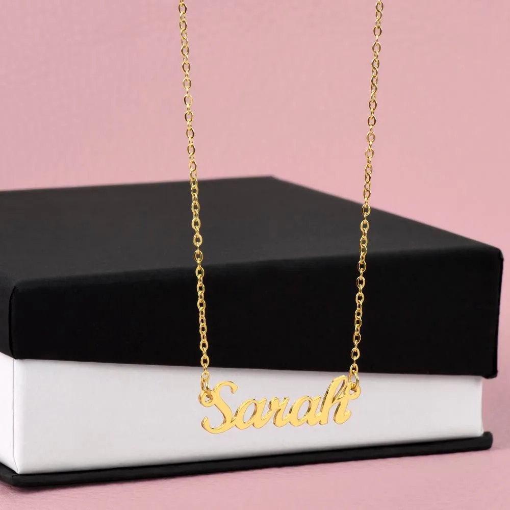 You are Stronger Thank you Know - Personalized Name Necklace