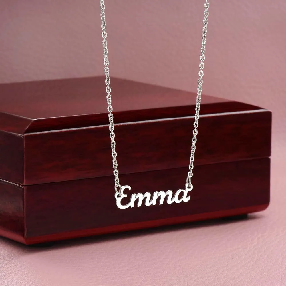 You are Stronger Thank you Know - Personalized Name Necklace