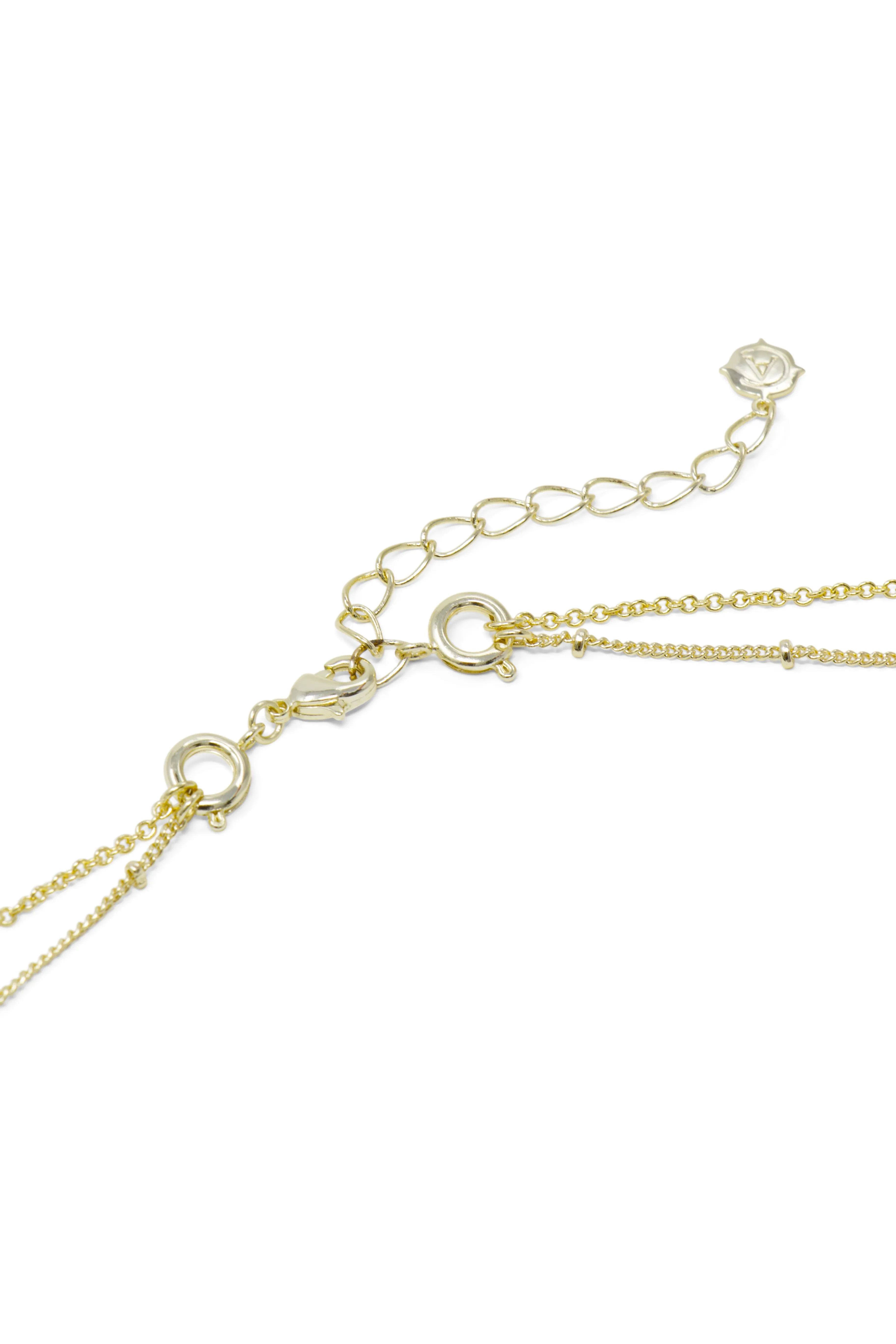 Zodiac Layered Necklace, Gemini