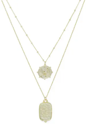 Zodiac Layered Necklace, Virgo