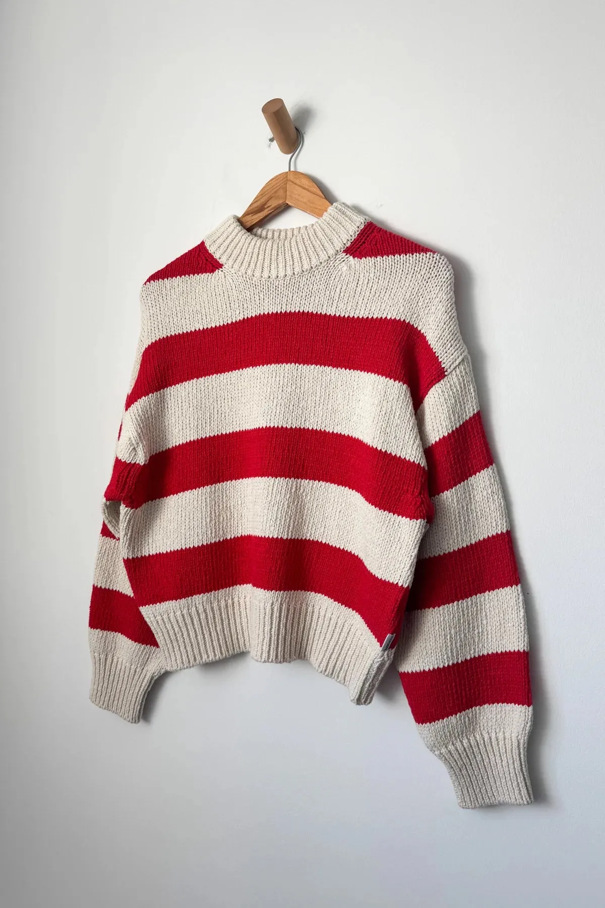 Zoe Sweater in Red Stripe | Le Bon Shoppe